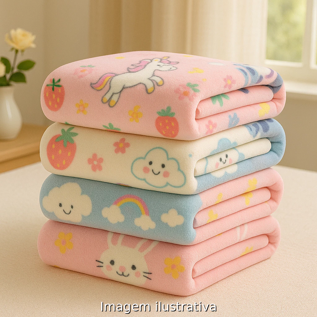 kit 2 mantas infantil 24 26,90