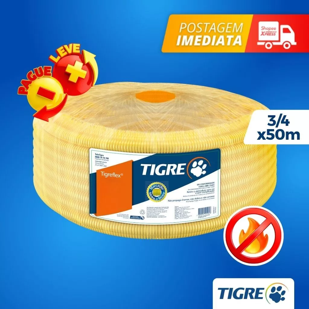 conduite tres quarto e 50 mt tigre 18 89,90